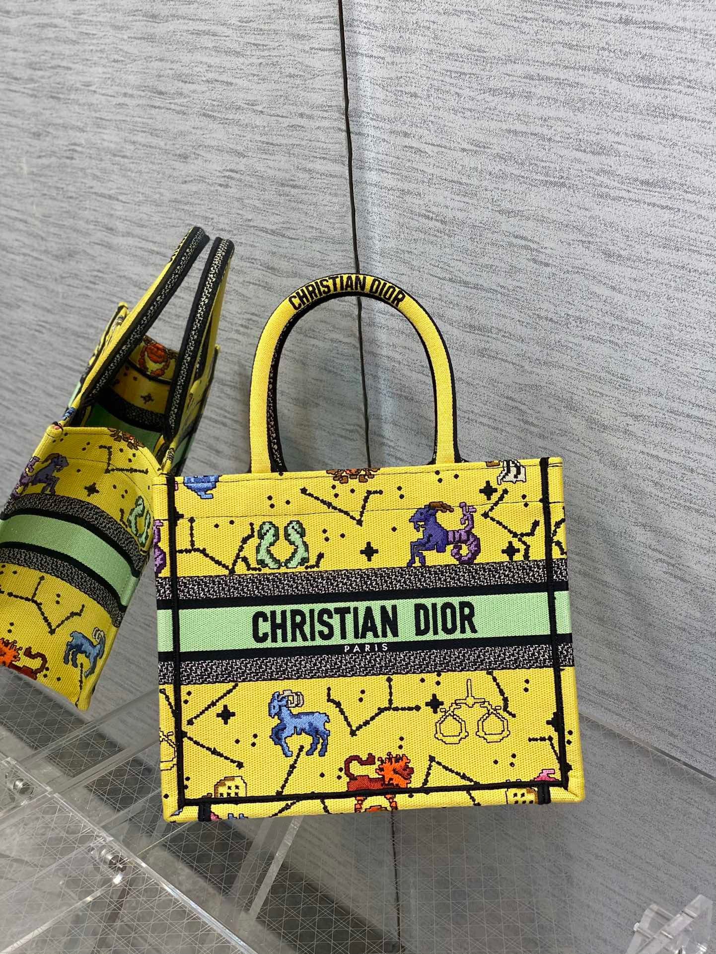 Top Quality Small Book Tote Yellow, For Women, Womens Handbags 26.5cm/10.5in CD M1265ZRTY_M930
