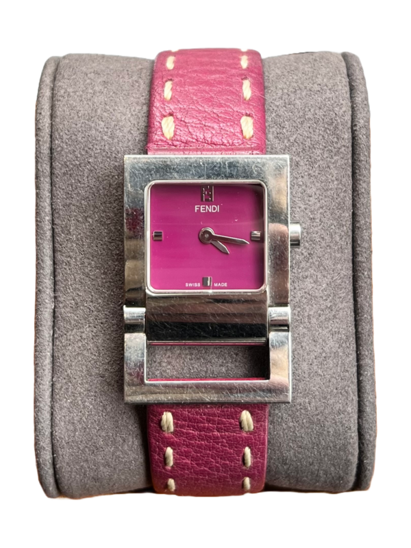 Fendi Magenta Leather 26mm Watch
