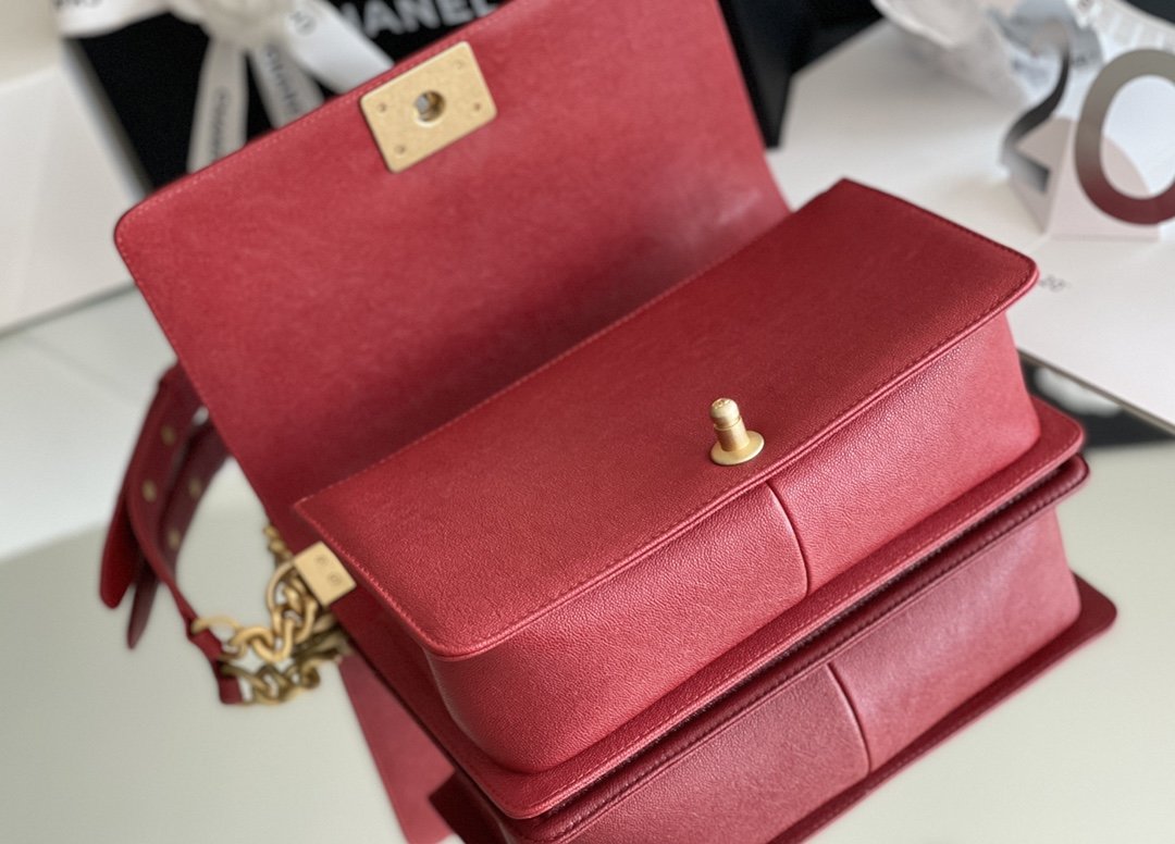 CHLMeTop Qualityum Boy Handbag Red For Women 9.8in/25cm A67086