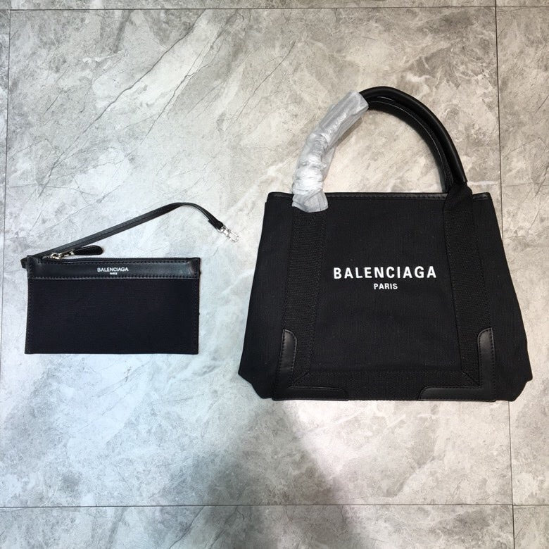 Top Quality Navy Small Cabas Tote Bag In Black, For Women,  Bags 18.5in/47cm 3399332HH3N1000