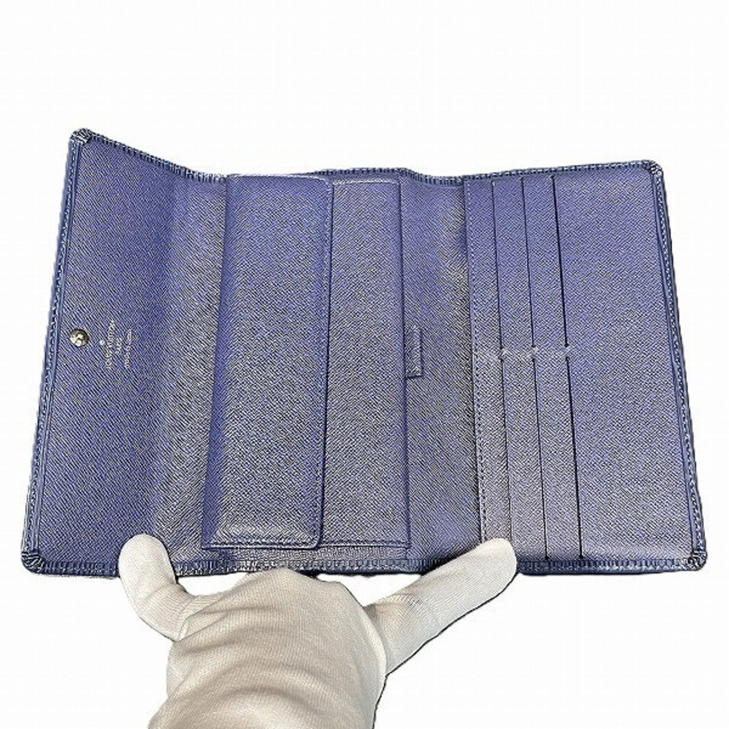 Louis Vuitton Epi  Epi Leather Long Wallet (Tri-Fold)