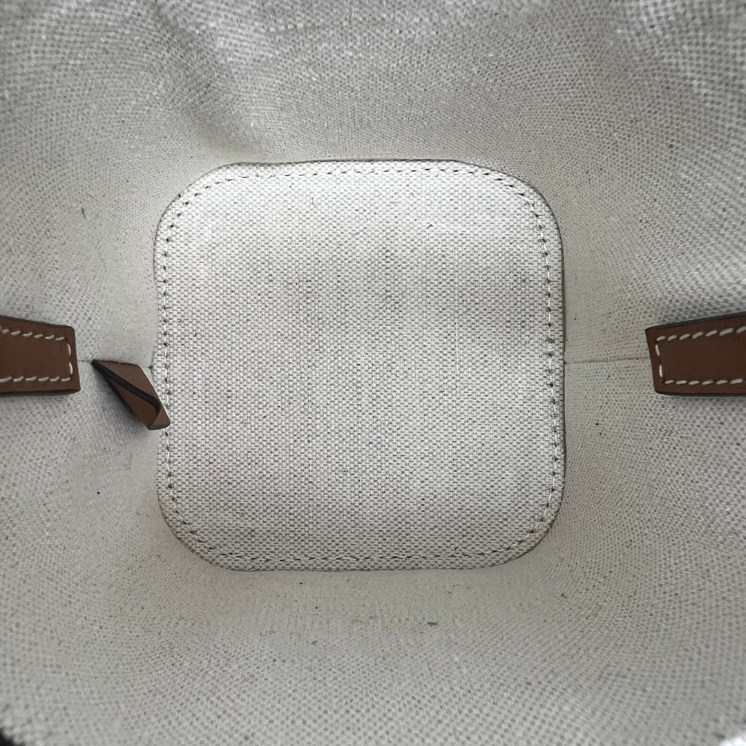 Top Quality Small Box Cuir Triomphe In Textile Natural / Tan For Women 4in/11cmÂ 