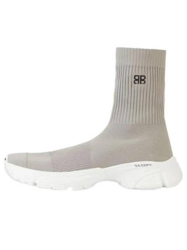 Luxury Balenciaga Trending 2025 Speedrunner 30 Recycled Knit High Top Sneakers Grey