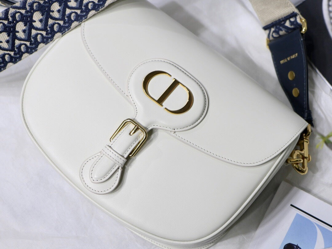 Top Quality Large Bobby Bag White For Women 10.5in/27cm CD M9320UMOB_M941