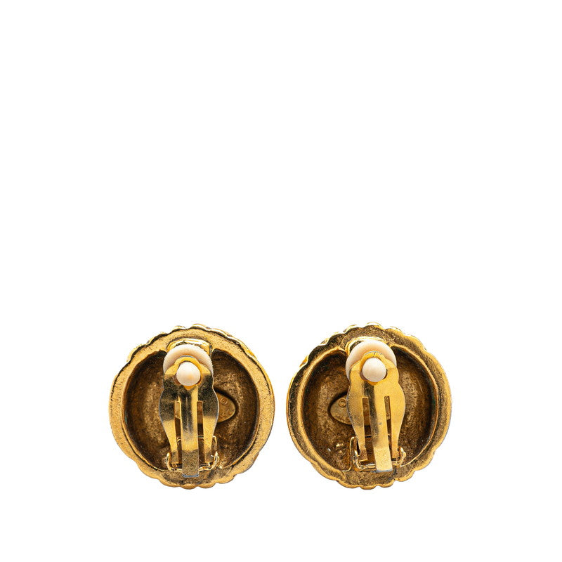 Chanel Gold Plated Coco Mark   Earrings