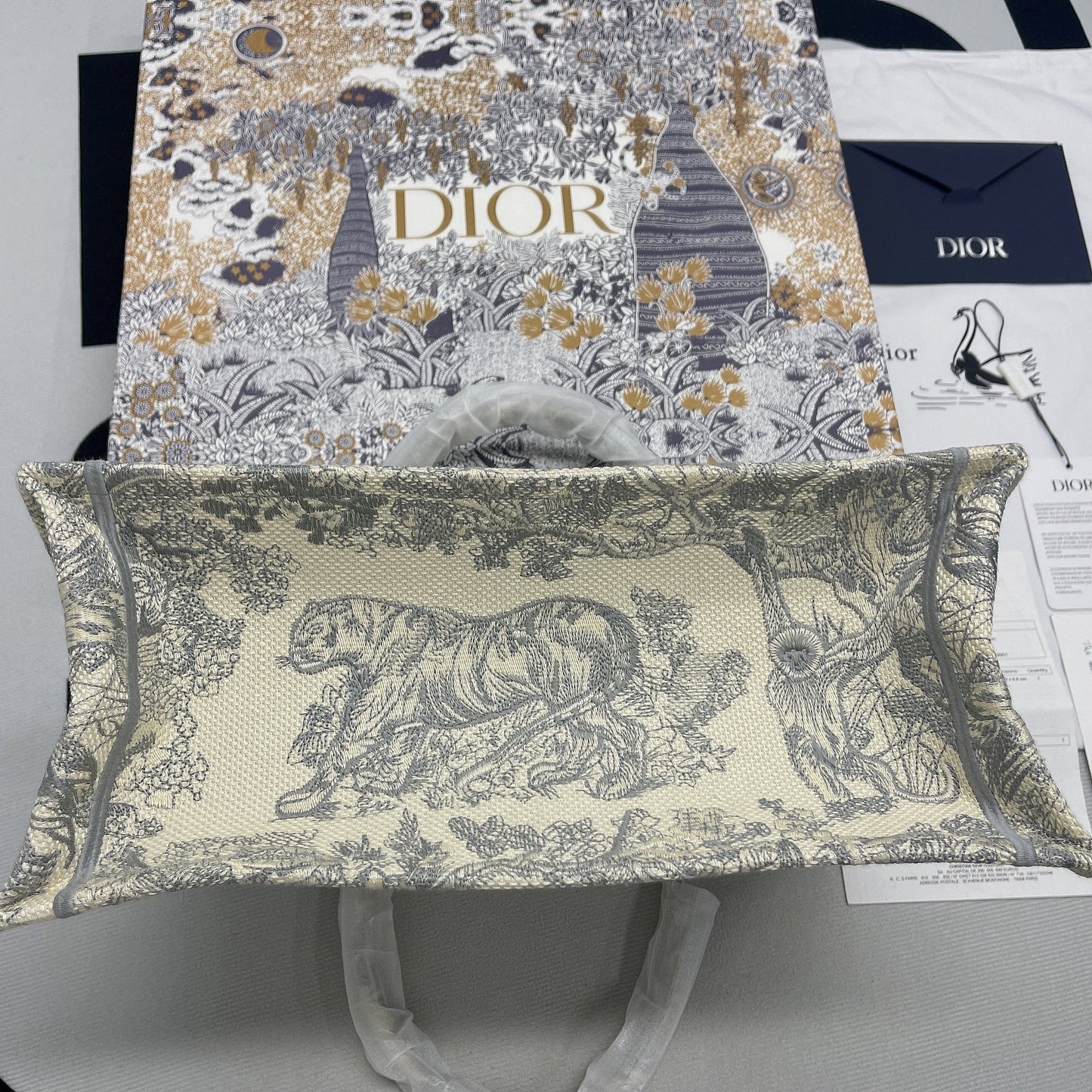 Top Quality Large Book Tote Gray Multicolor, For Women, Womens Handbags 16.5in/42cm CD