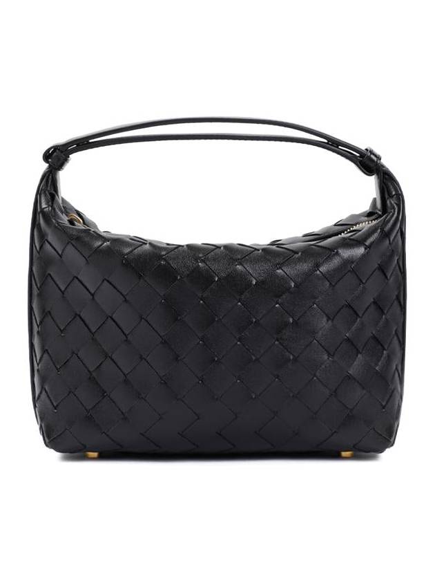 Luxury Bottega Veneta Intrecciato Small Leather Shoulder Bag Black