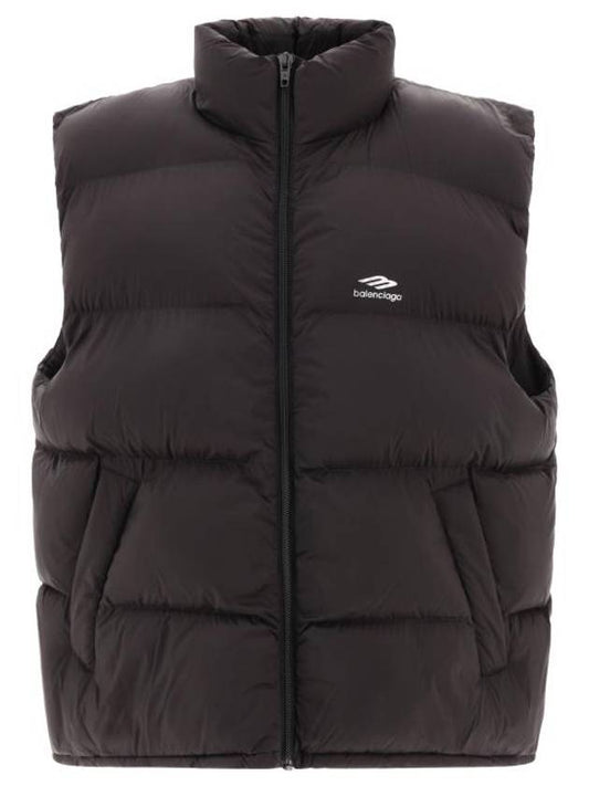 Luxury Balenciaga Trending 2025 Quilted Nylon Puffer Vest Black