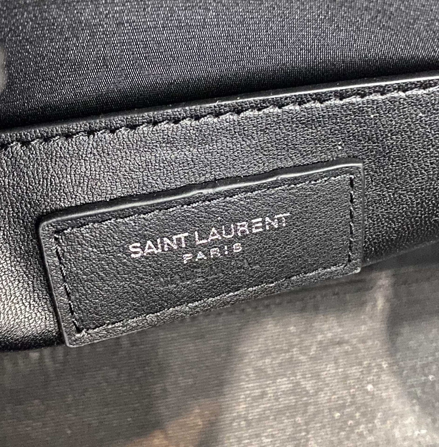 YSSL Manhattan Shoulder Bag In-Shiny Black For Women 11in/29cm YSL 579271DND0J1000