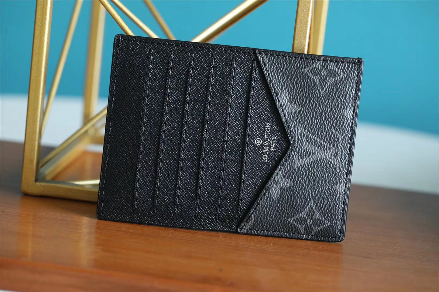 Top Quality ID Card Holder Monogram Canvas Black For Men, Wallet 13cm Top Quality N60378