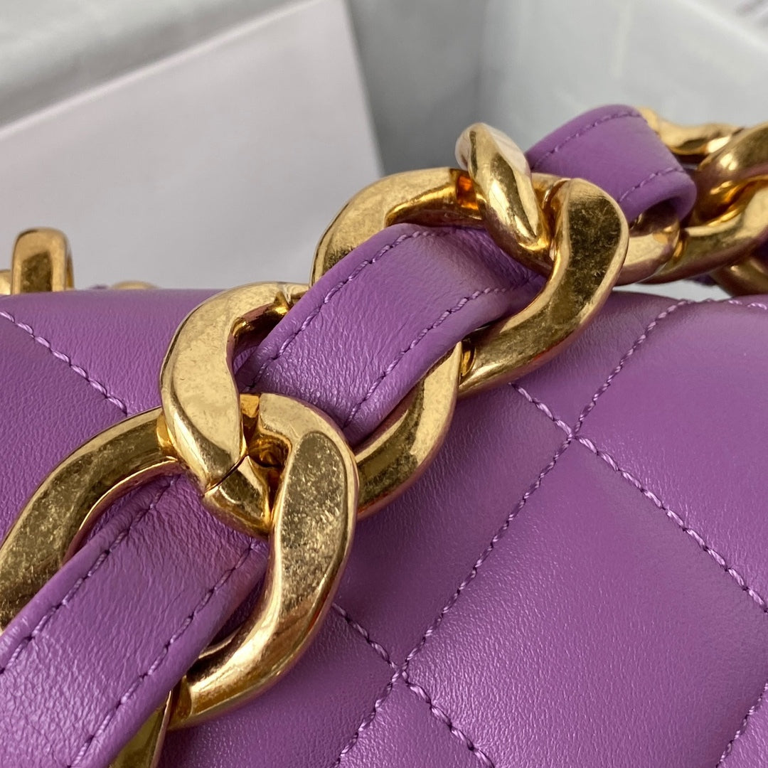 CHLMini Flap Bag Purple For Women, Women’s Bags Shoulder And Crossbody Bags 6in/17cm AS3213
