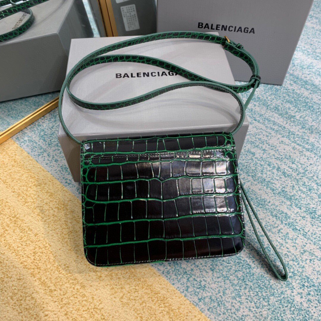 Top Quality Bolso Bandolera B In Dark Green, For Women,  Bags 7in/18cm