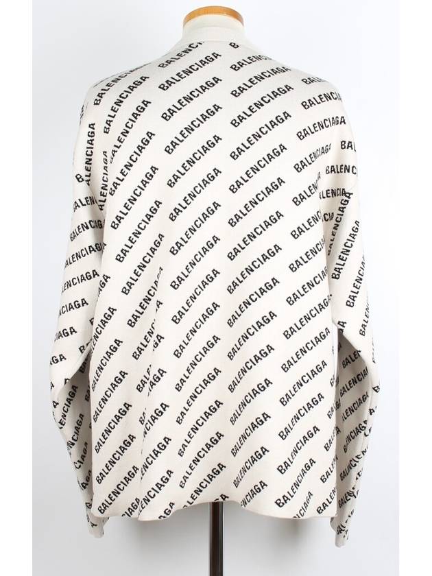 Luxury Balenciaga Trending 2025 All over multi logo cardigan L