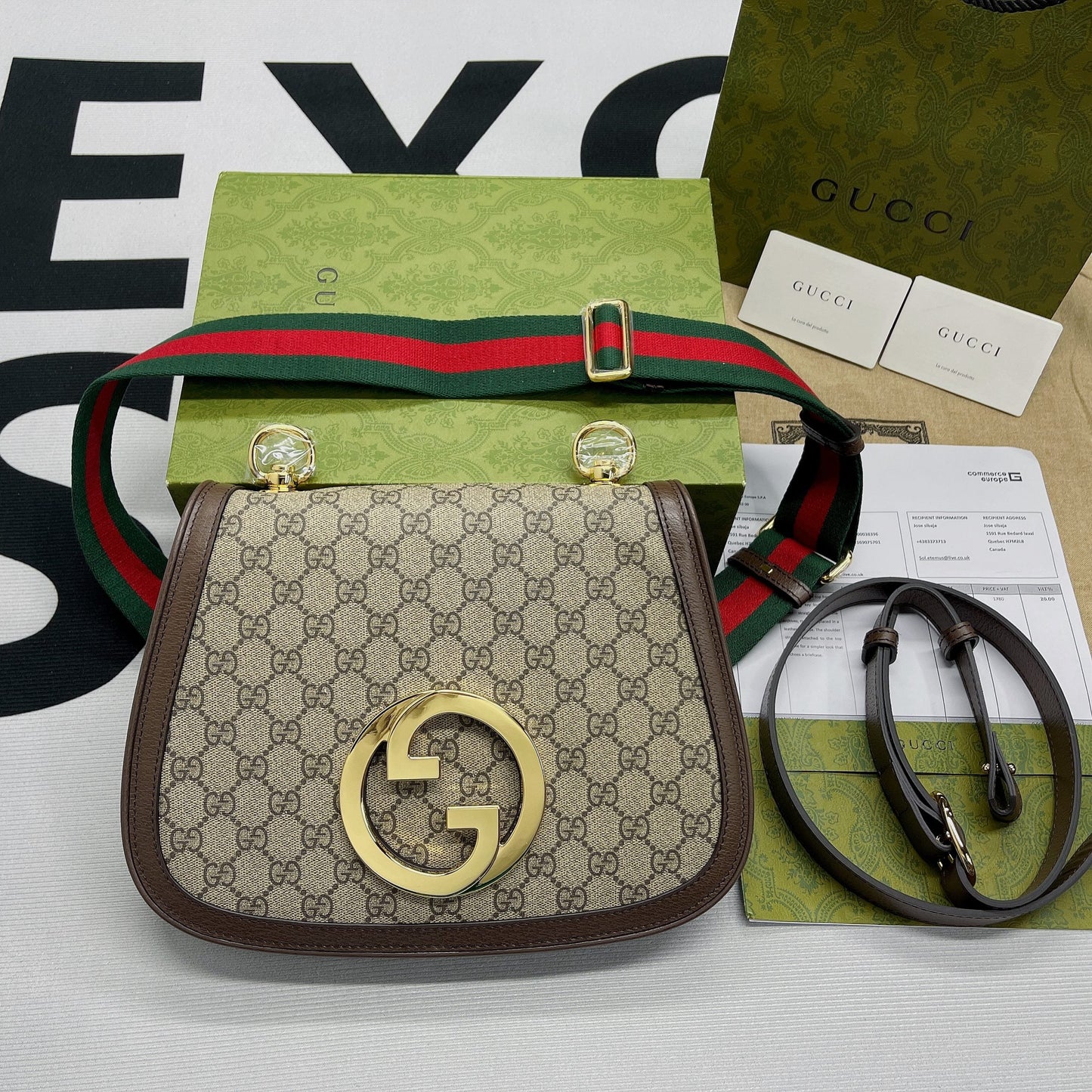 gg Blondie Medium Shoulder Bag Beige For Women, Women’s Bags 11in/29cm gg ‎699210 96IWG 8745