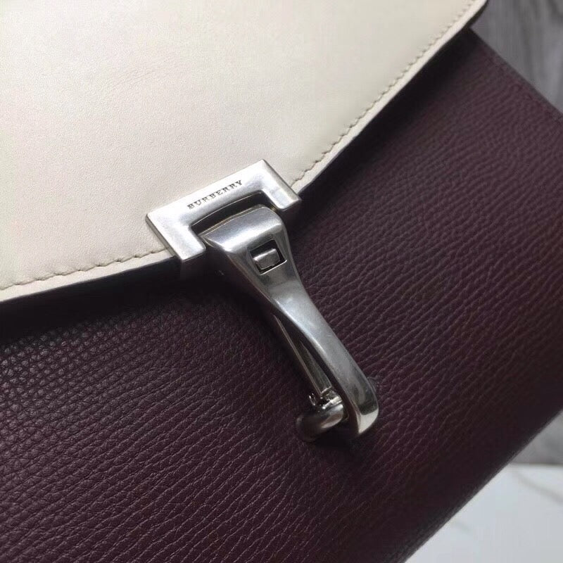 Top Quality Small Macken Colorblock Crossbody Brown/White Bag For Women, Bags 9.5in/24cm