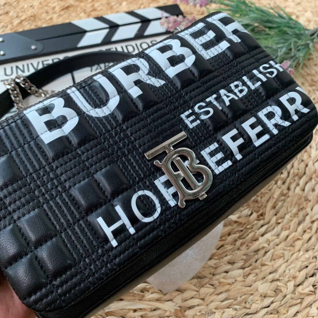 Top Quality Horseferry Print Quilted Small Lola Bag Monogram Black For Women, Bags 9in/23cm 80216191