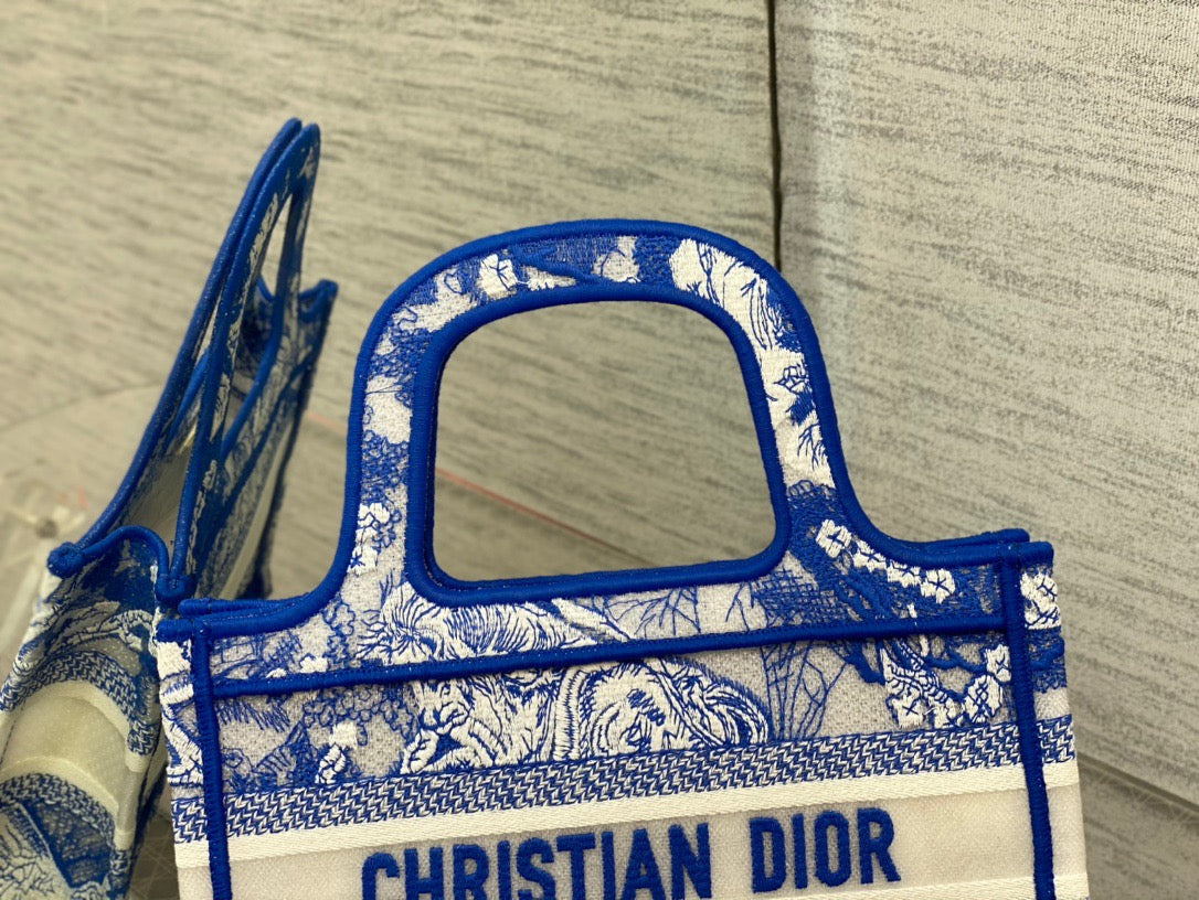 Top Quality Mini Book Tote Blue, For Women Womens Handbags 22.5cm/9in CD