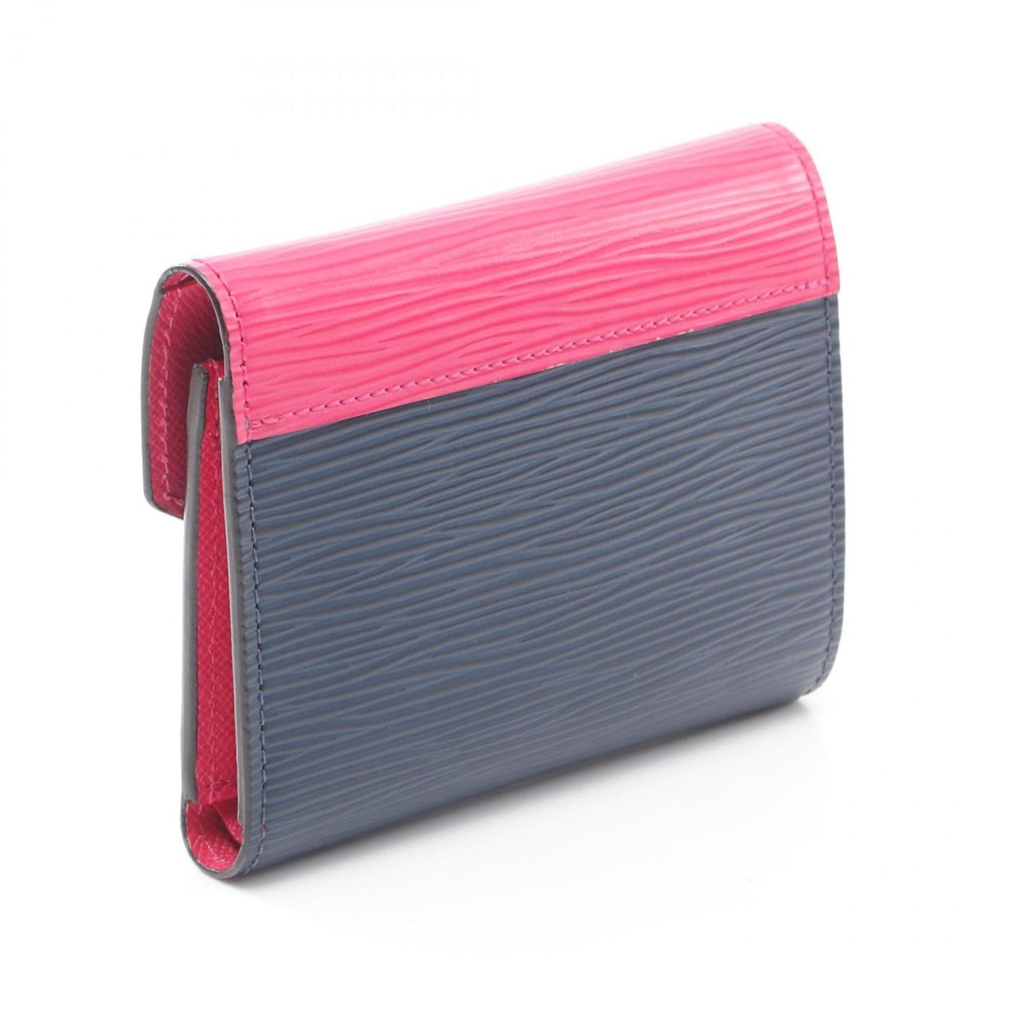 Louis Vuitton Epi Navy pink Epi Leather Wallet (Tri-Fold)