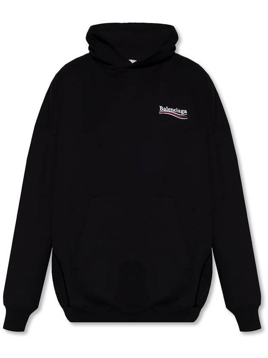 Luxury Balenciaga Trending 2025 Political Campaign Oversized Fit Hoodie Black
