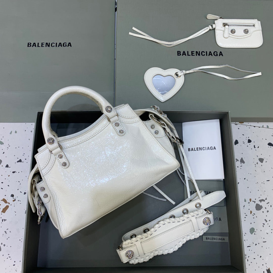 Top Quality Neo Cagole XS Handbag In White, For Women,  Bags 15.3in/39cm 700451210B09104