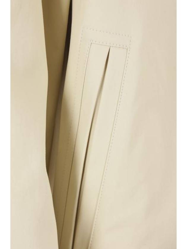 Luxury Bottega Veneta Blouson Cotton Zip Up Jacket Ecru