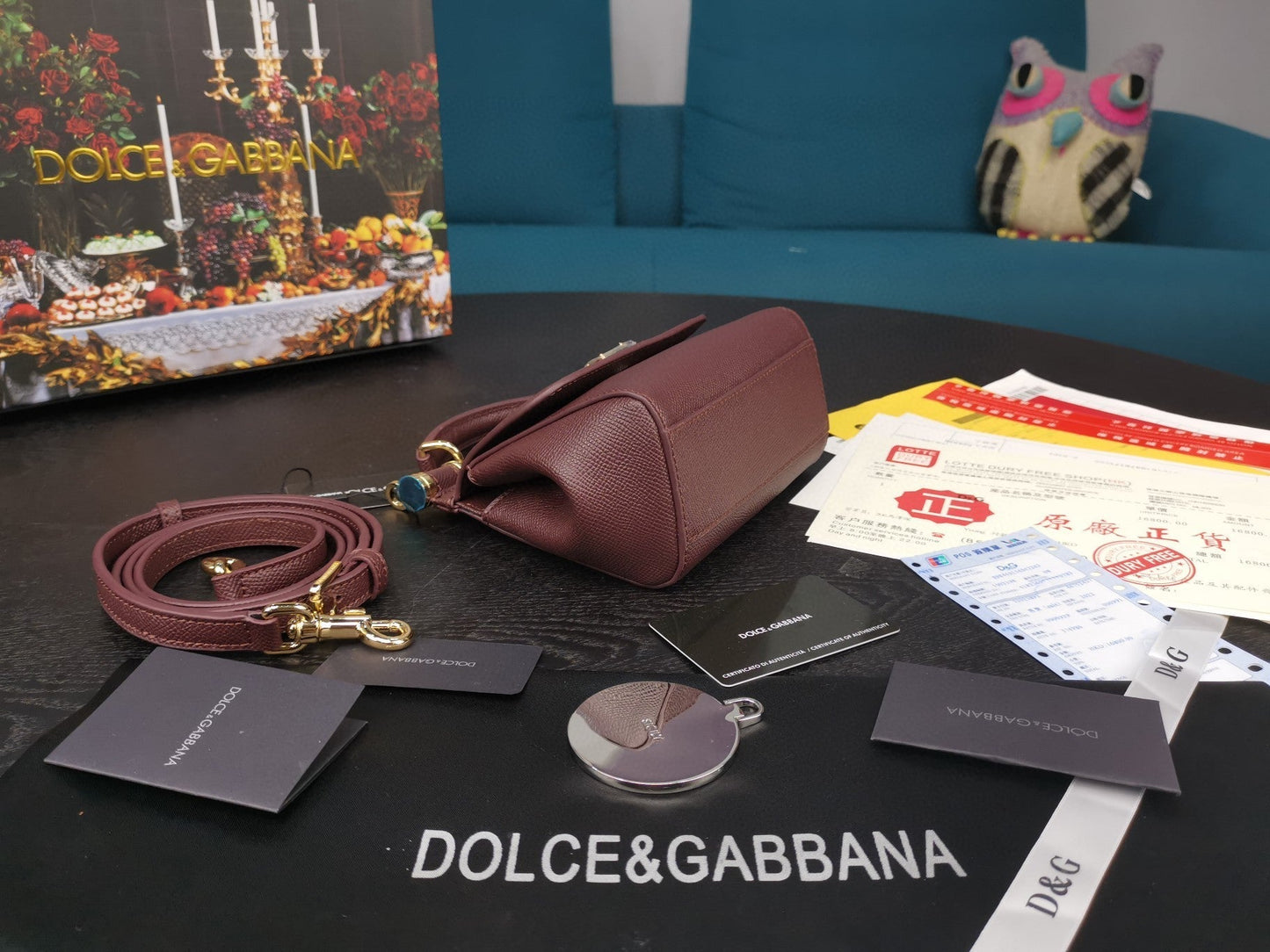 Top Quality Small Sicily Bag In Dauphine Burgundy For Women 7.5in/19cm Top Quality