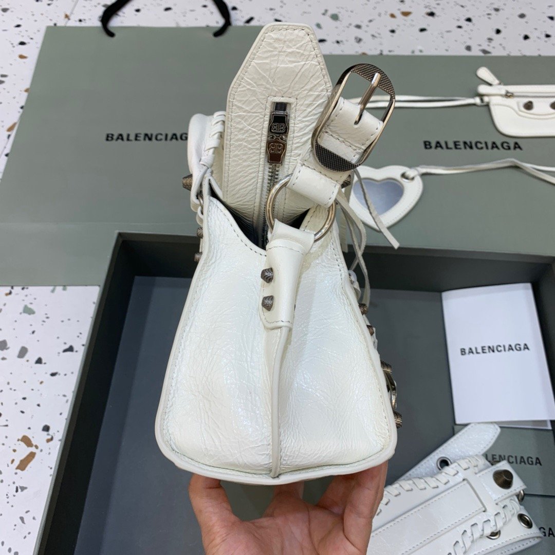 Top Quality Neo Cagole XS Handbag In White , For Women,  Bags 10.2in/26cm 700940210B09104