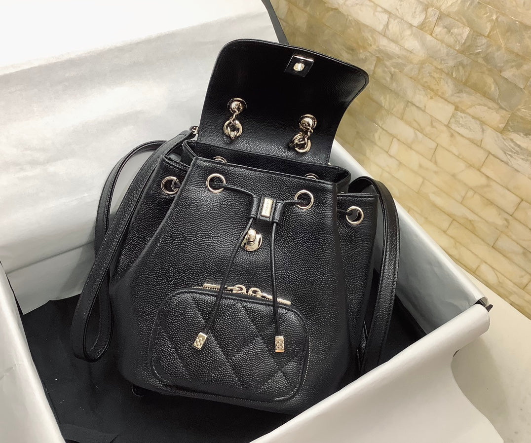 CHLSmall AfTop QualityTop Qualitynity Backpack Black For Women, Women’s Bags 9.8in/25cm