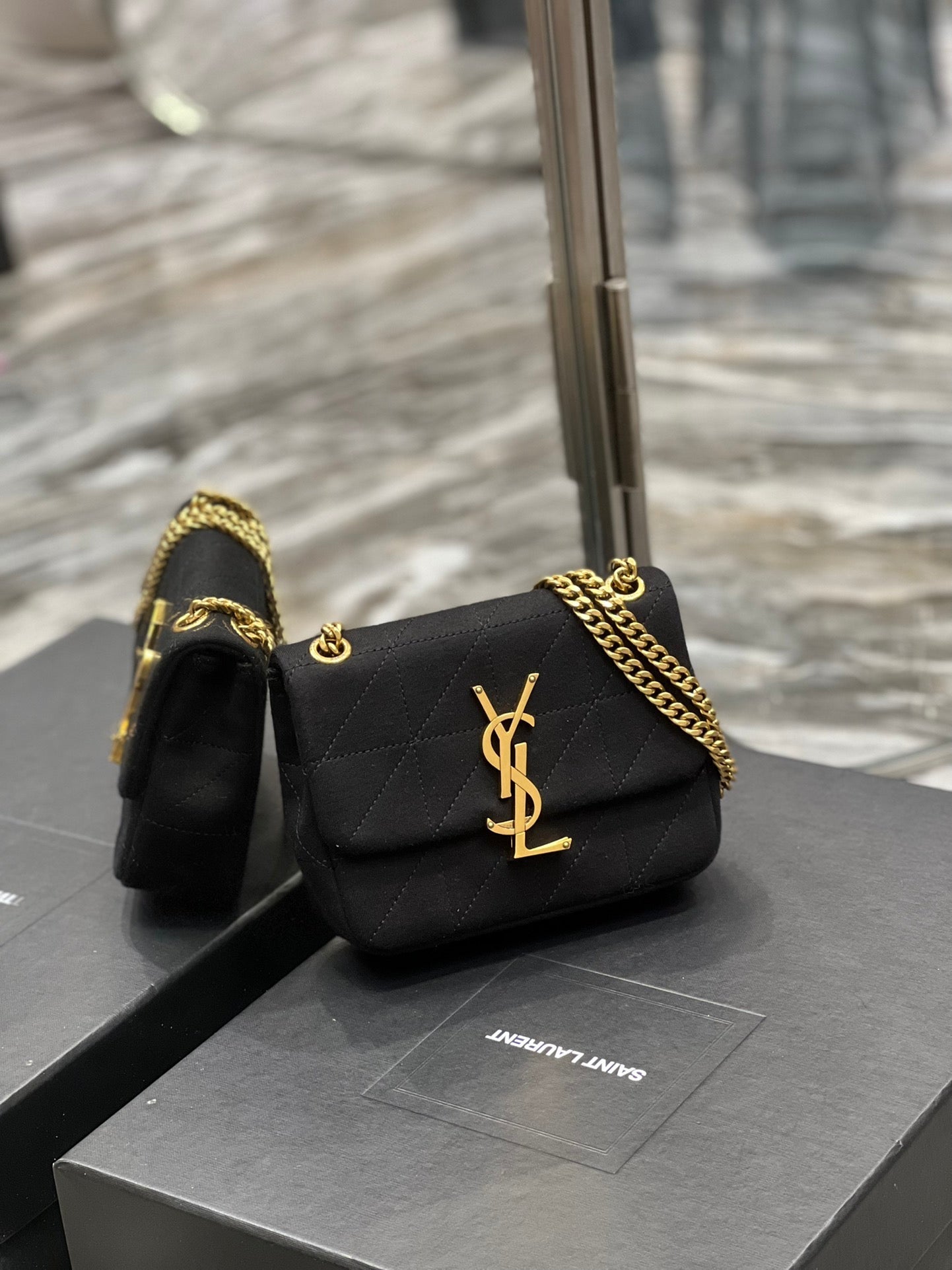 Top Quality Jamie Mini Chain Bag Black For Women, Women’s Bags 6.9in/17.5cm YSL 6981622F9271000