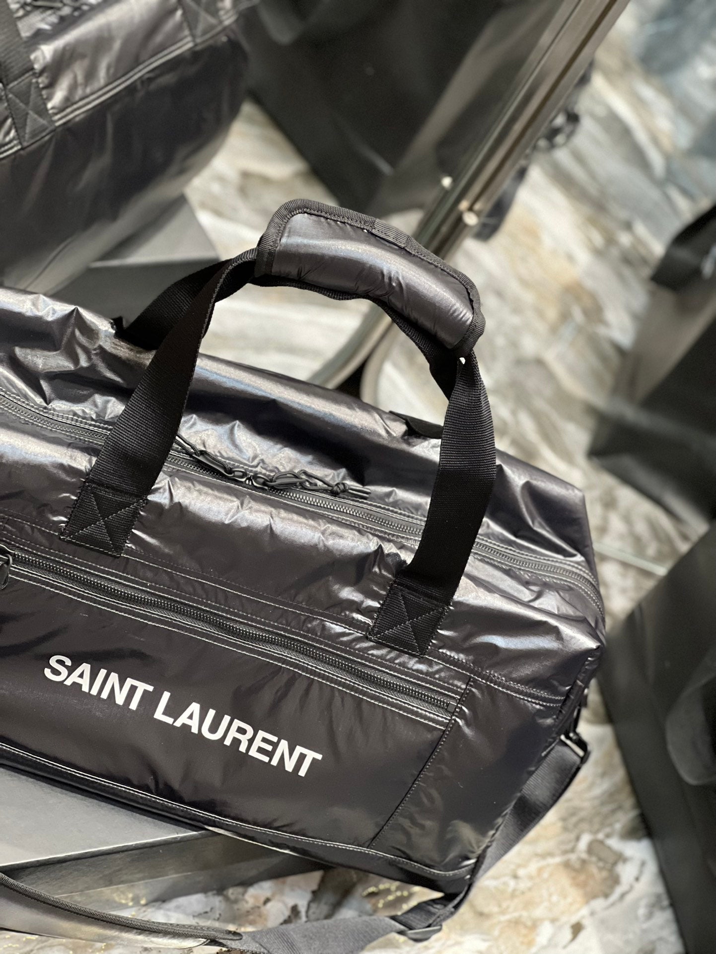 YSSL Nuxx Duffle Black For Women, Women’s Bags 19in/50cm YSL 581374HO21Z1054