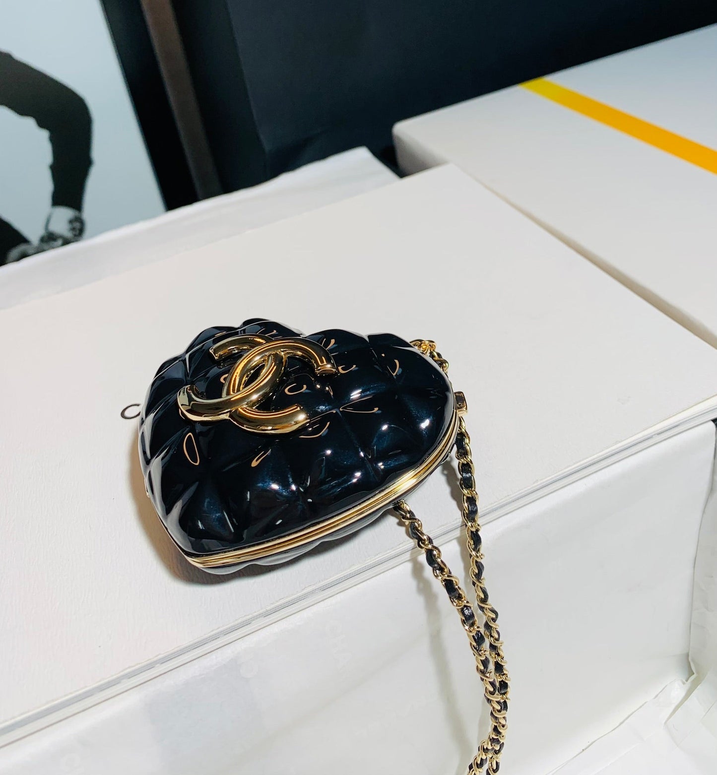 CHLLong Necklace Bag Black For Women, Women’s Bags 3in/7cm
