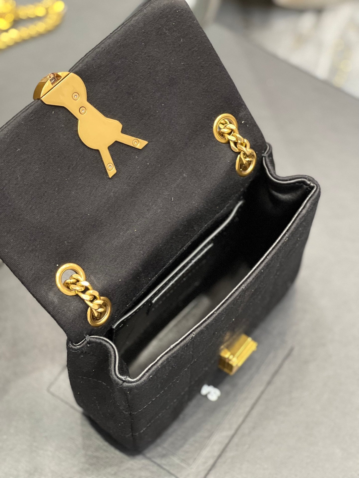 YSSL Jamie Mini Chain Bag Black For Women, Women’s Bags 6.9in/17.5cm YSL 6981622F9271000