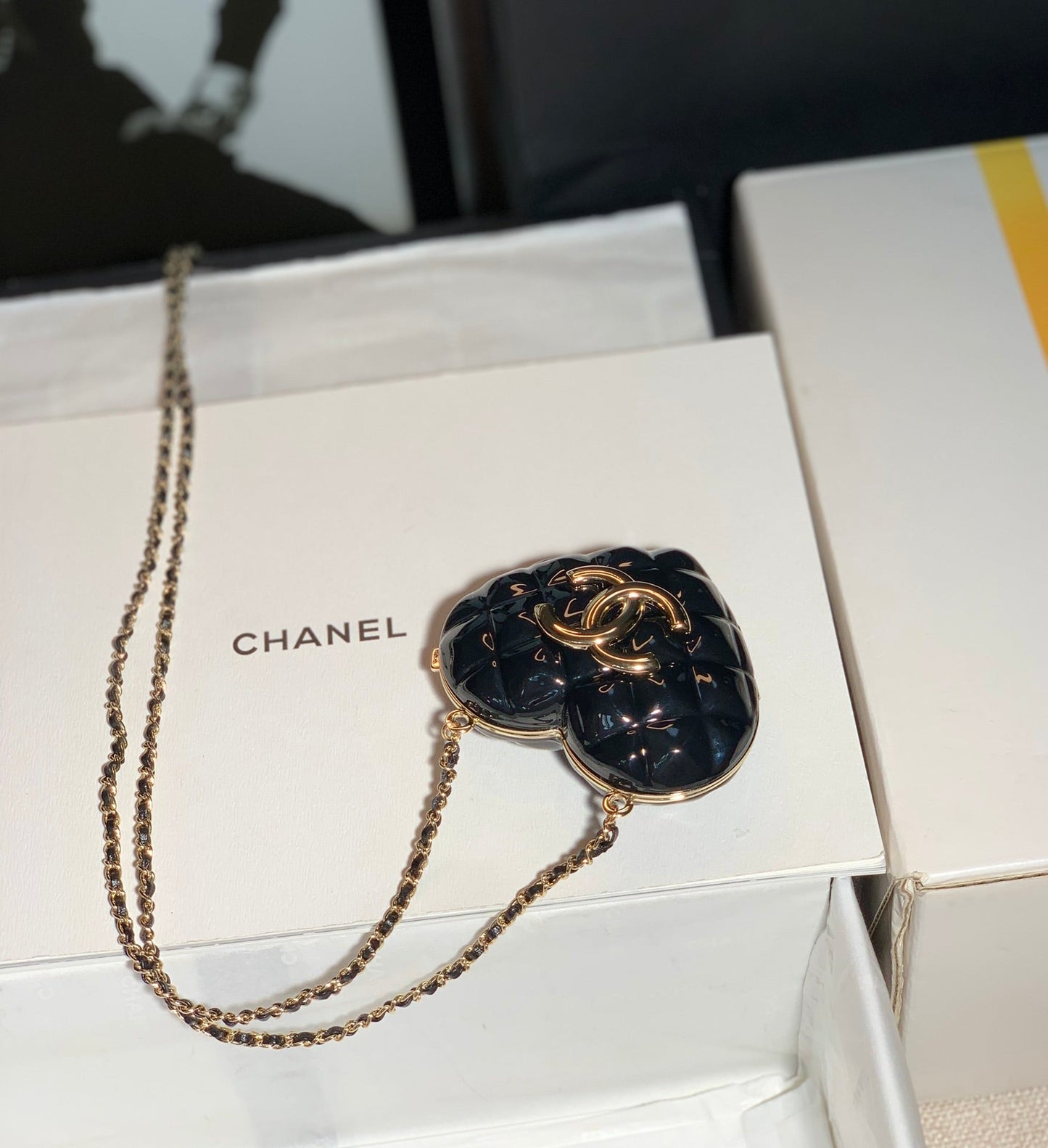 CHLLong Necklace Bag Black For Women, Women’s Bags 3in/7cm