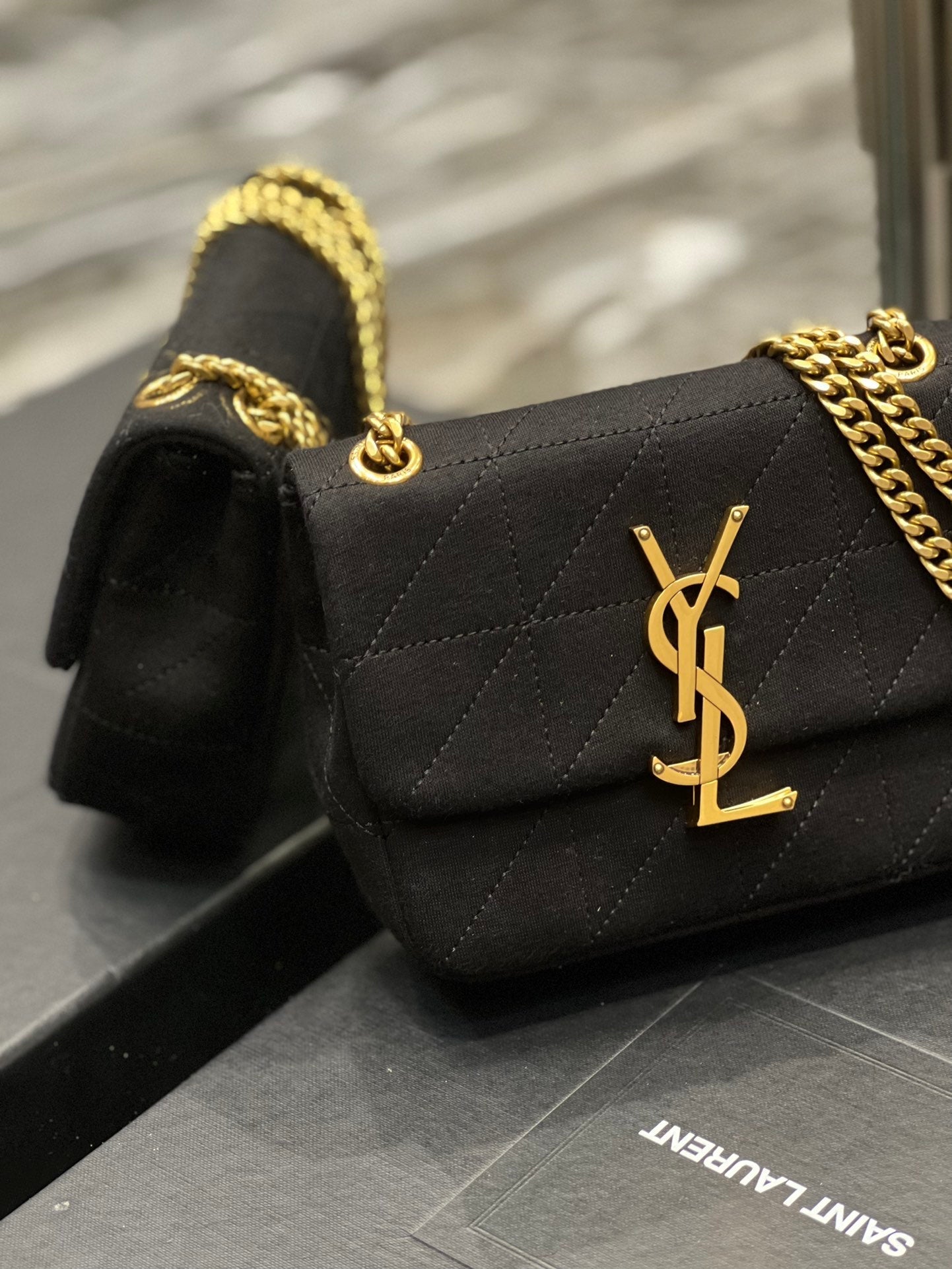 YSSL Jamie Mini Chain Bag Black For Women, Women’s Bags 6.9in/17.5cm YSL 6981622F9271000