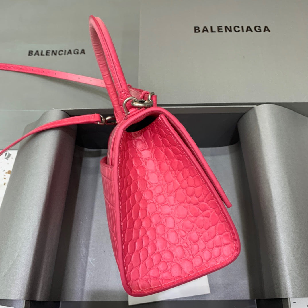 Top Quality Hourglass Small Handbag In Pink, For Women,  Bags 9in/23cm 5935462107U5812