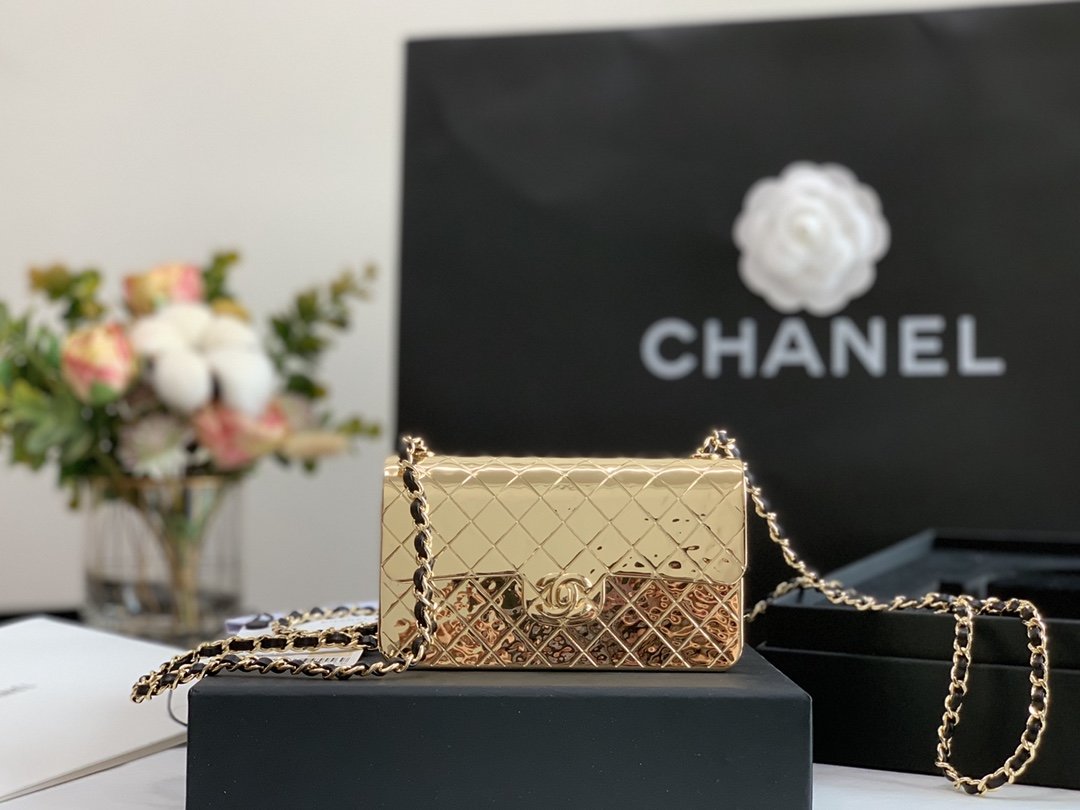CHL Evening Top Qualityap Small Gold Bag For Women 12cm/4.5in