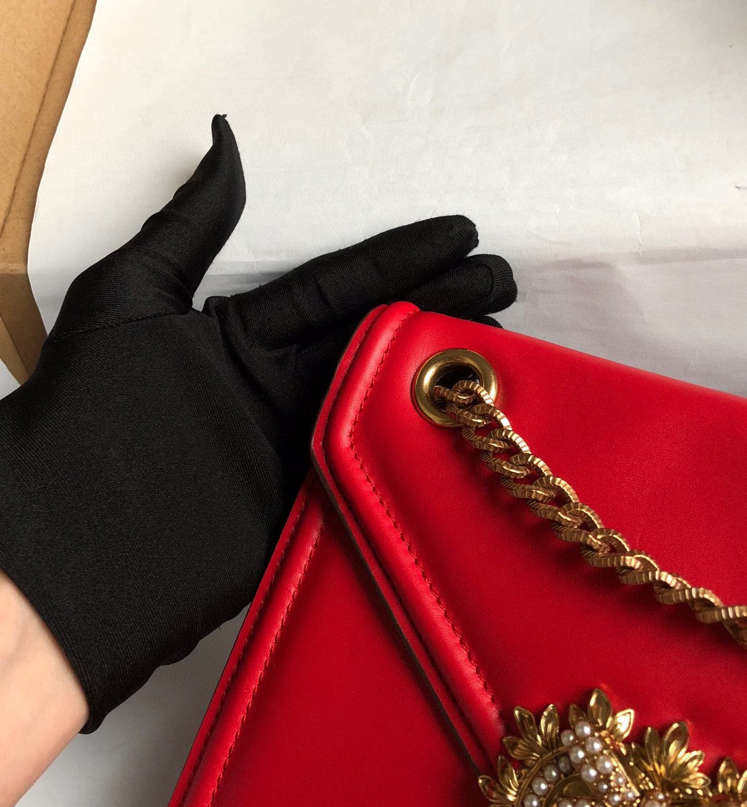 Top Quality Medium Devotion Bag Red For Women 8.1in/20.5cm Top Quality