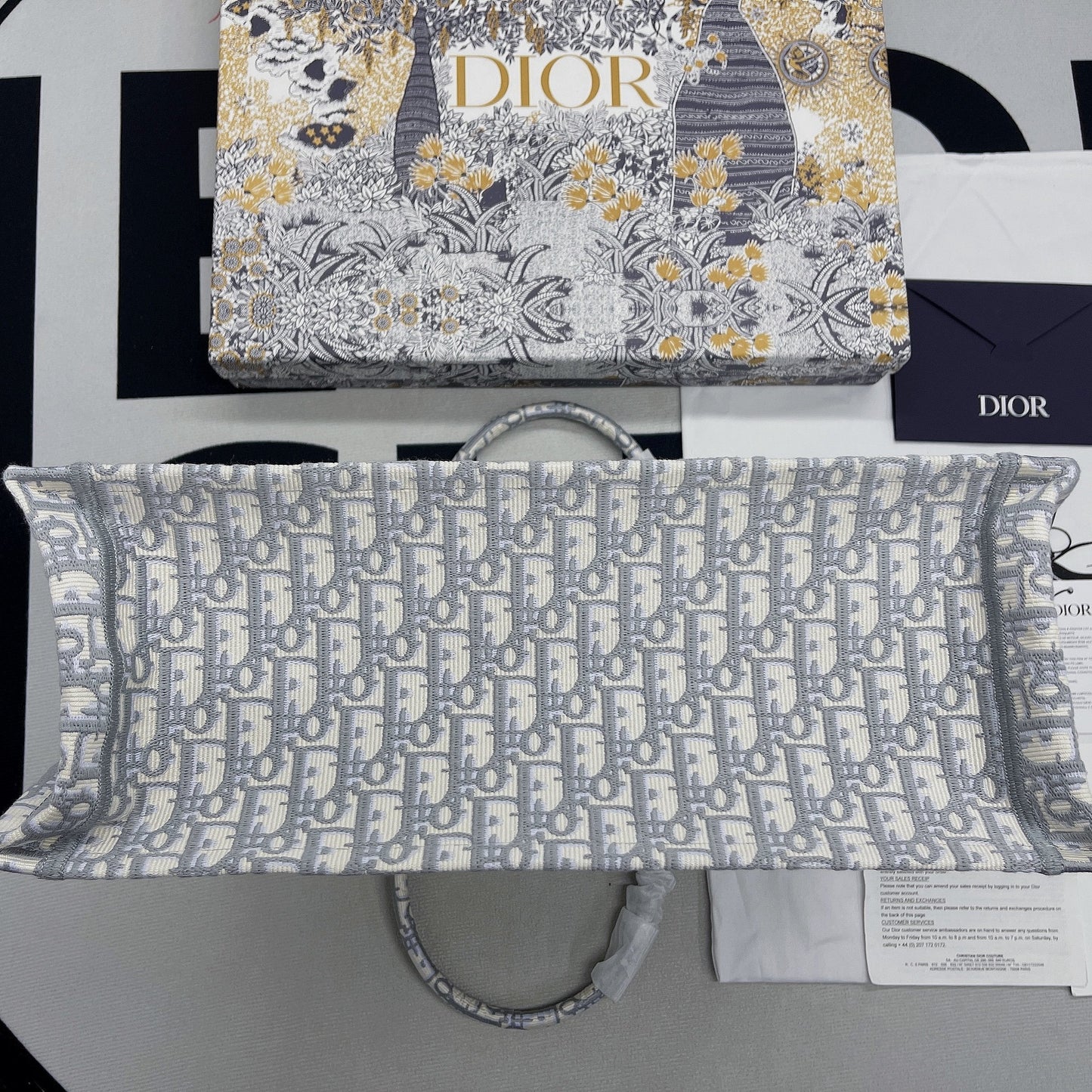 Top Quality Large Book Tote Gray, For Women, Womens Handbags 16.5in/42cm CD M1286ZRIW_M932