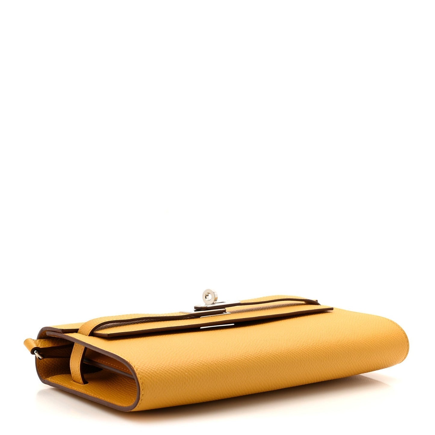 Hermes Epsom Kelly Wallet To Go Jaune Ambre