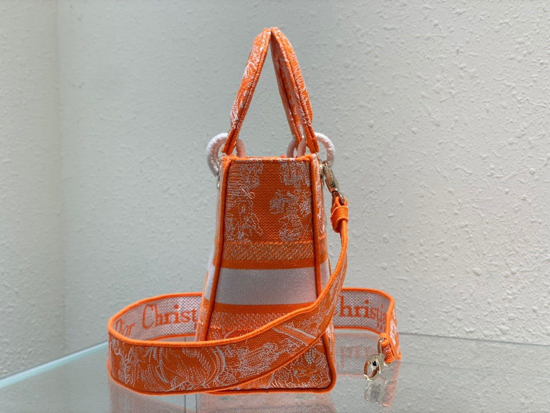 Top Quality MeTop Qualityum Lady D-Lite Bag Orange, For Women, Womens Handbags 24cm/9.5in CD M0565OROC_M057