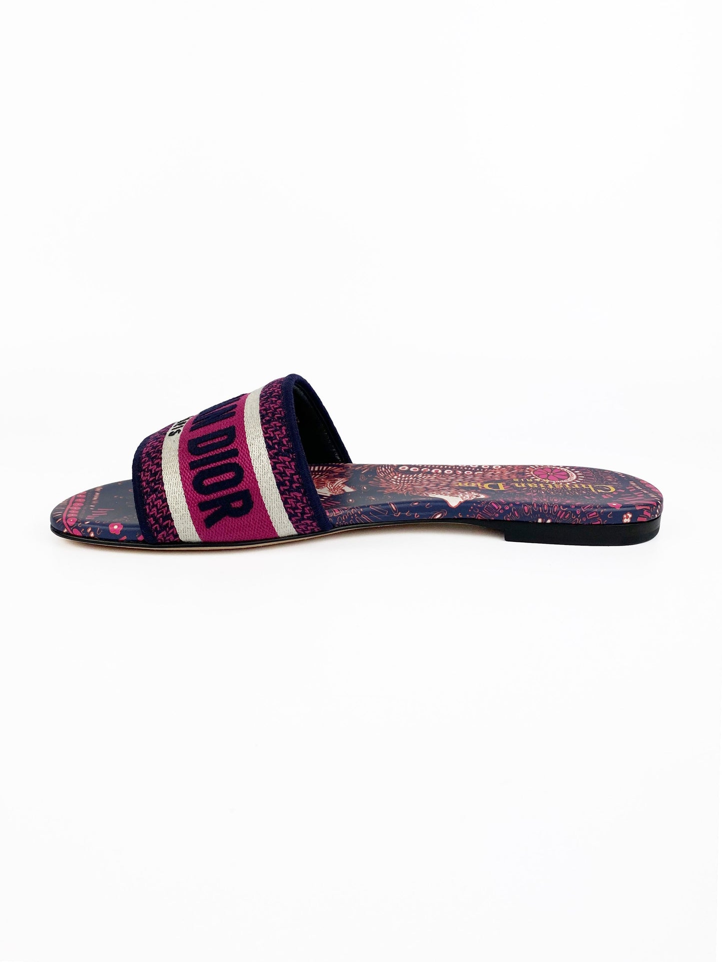 Christian Dior Dway Blue & Pink Slides 37