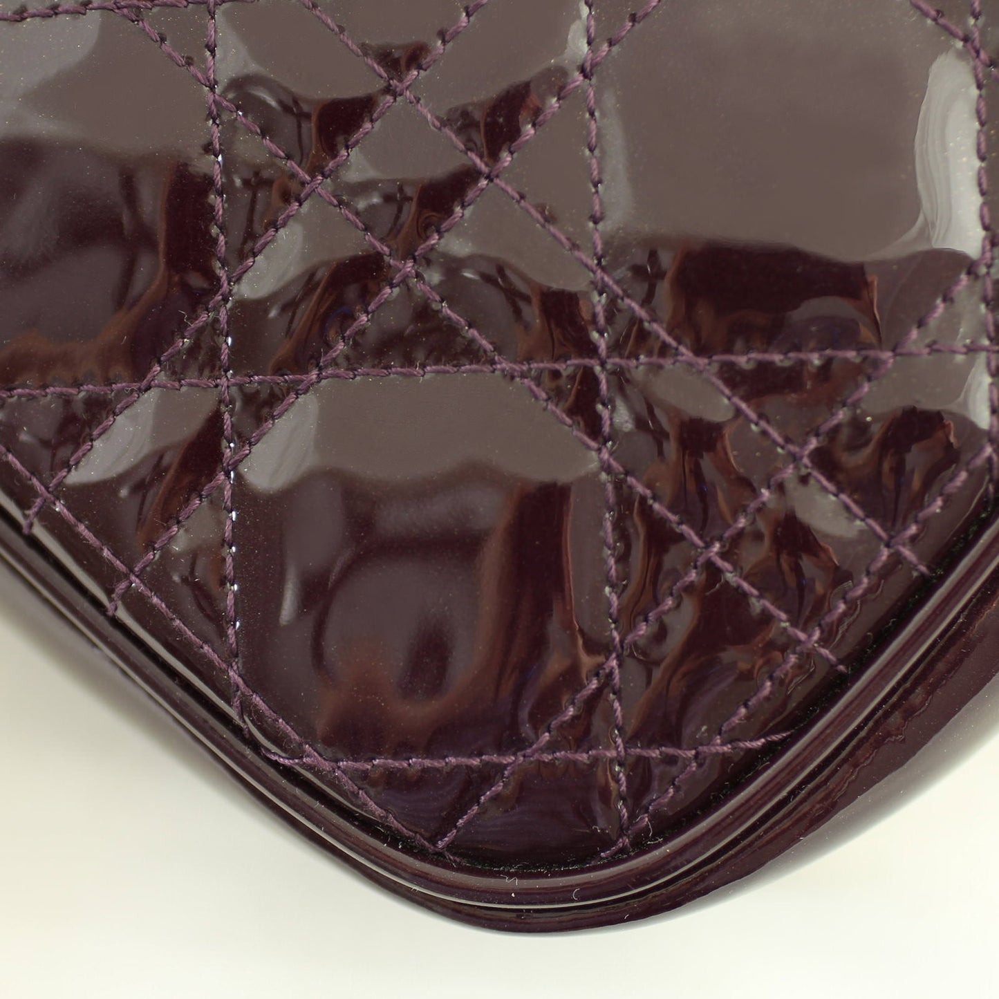Dior Patent Cannage Lady Dior Clutch
