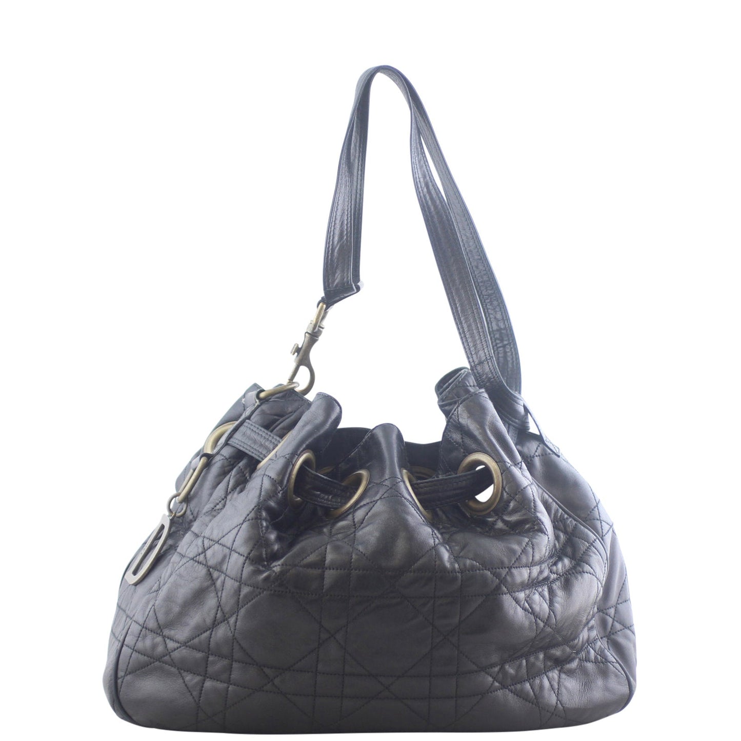 Dior Cannage Drawstring Tote Bag