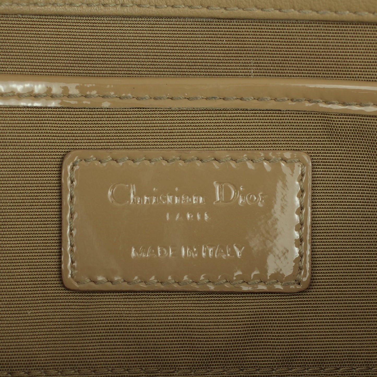 Dior Patent Cannage Clutch Bag