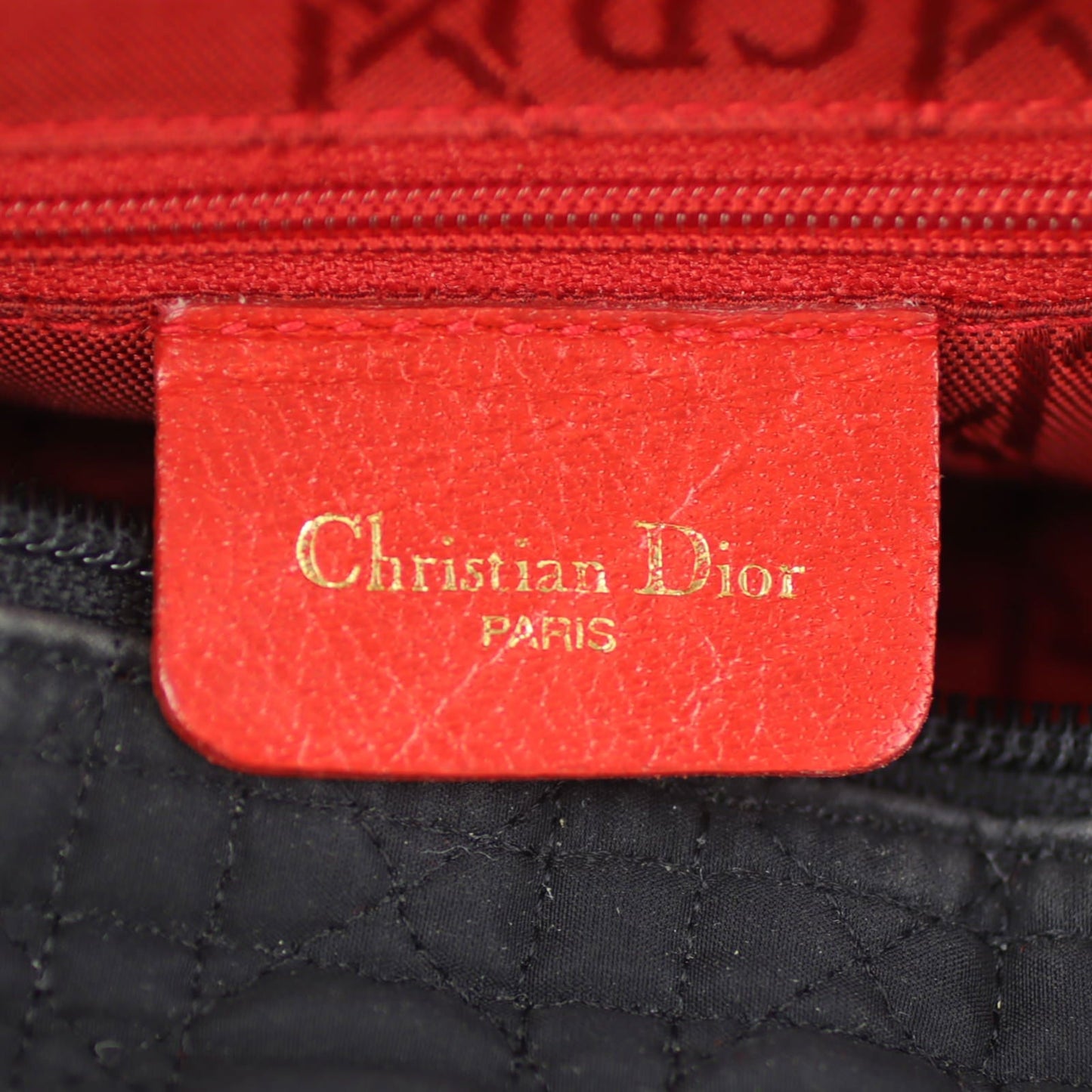 Dior Lady Dior Cannage Quilted Canvas Bag Medium