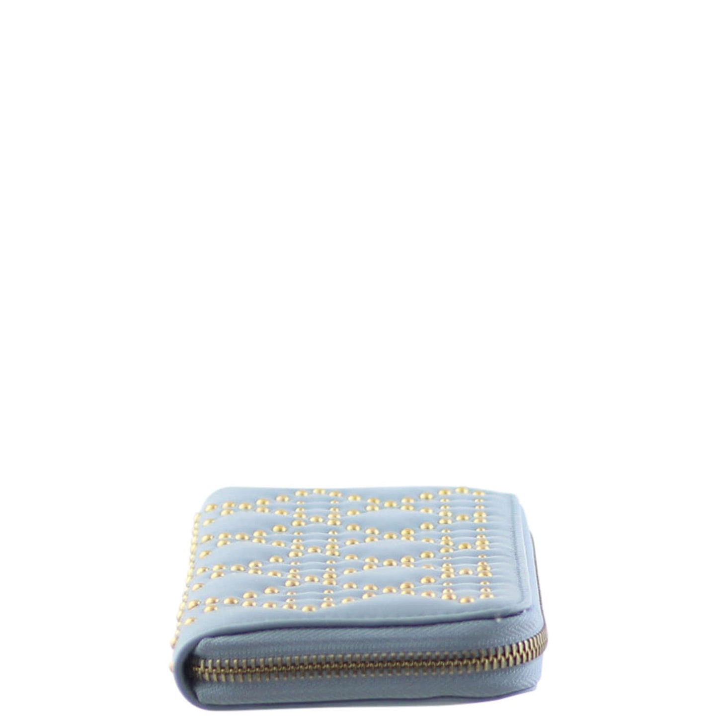 Dior Lady Dior Studded Zip Around Wallet