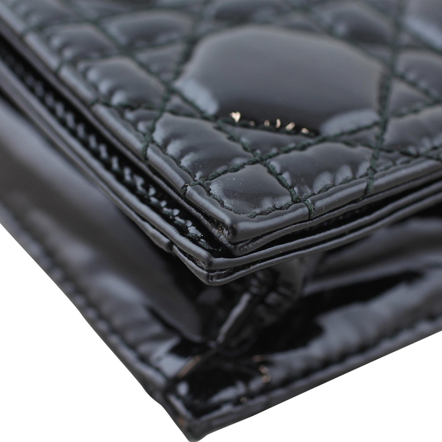Dior Patent Cannage Clutch Bag