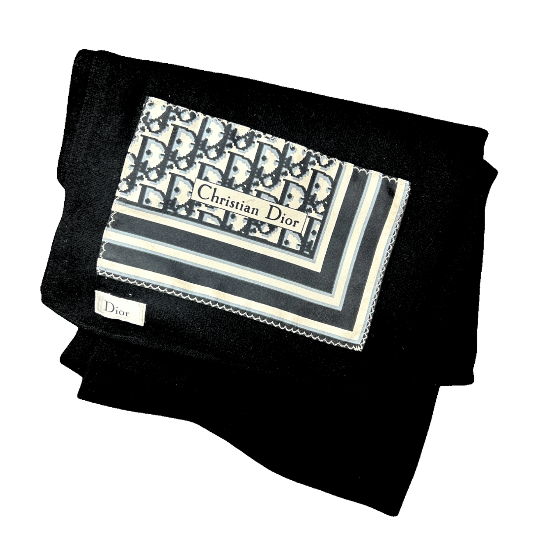 Dior Trotter Noir   Silk Scarf & Cashmere Shawl
