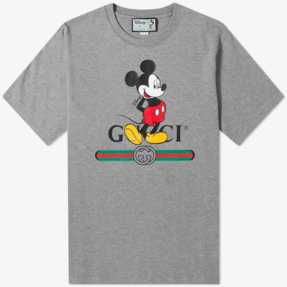 Gucci x Disney Oversized Mickey Mo  Cotton Gray T-Shirt