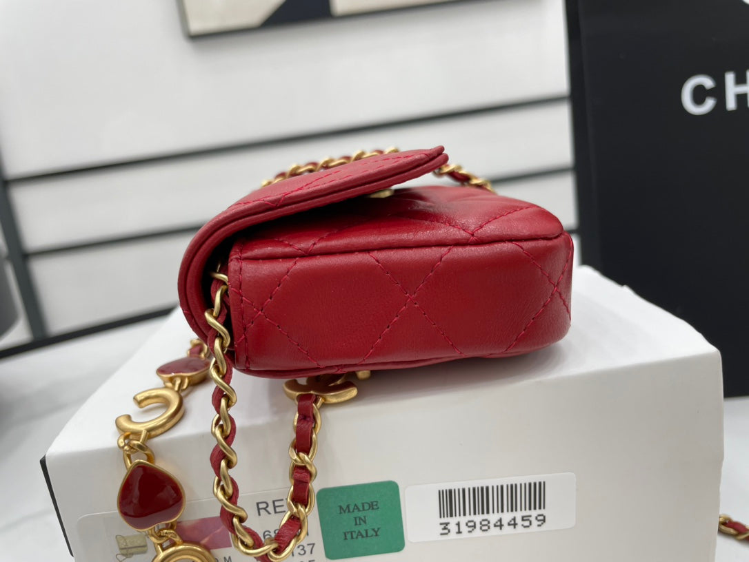 CHL Classic Top Qualitystressed Red For Women Bags 4.7in/12cm